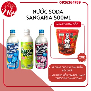 Nước Soda Sangaria có ga vị tự nhiên 500ml Nhật Bản [HSD 2023]