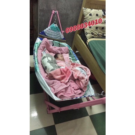 Lưới võng em bé, võng cho bé in họa tiết