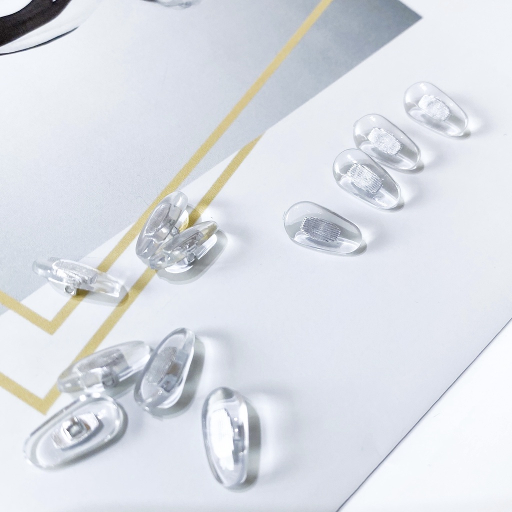 Đệm mũi silicon ve kính trong suốt siêu mềm không gây hằn đau khi đeo kính - Kihu Eyewear