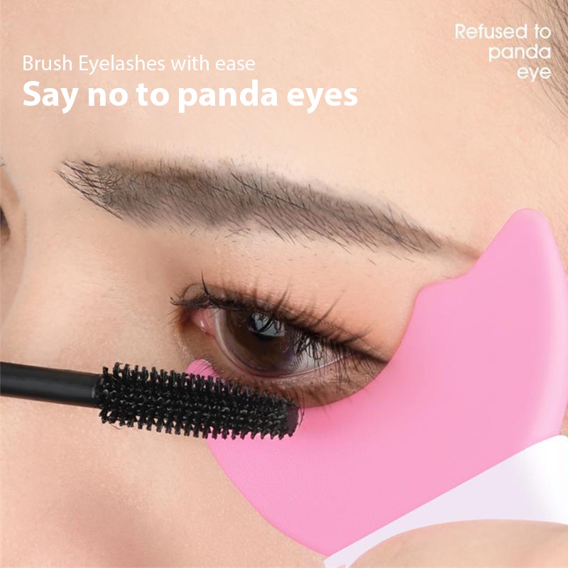 Khuôn Kẻ Mắt / Mascara Bằng Silicone Đa Năng Chuyên Nghiệp Có Thể Tái Sử Dụng Cho Người Mới Bắt Đầu