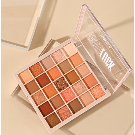 Bảng phấn mắt K'APEINE 25 ô makeup tông cam hồng đào Cao Cấp