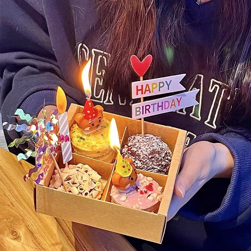 Nến trang trí bánh kem,bánh sinh nhật hình gấu - Phụ kiện trang trí bánh ❤️❤️❤️