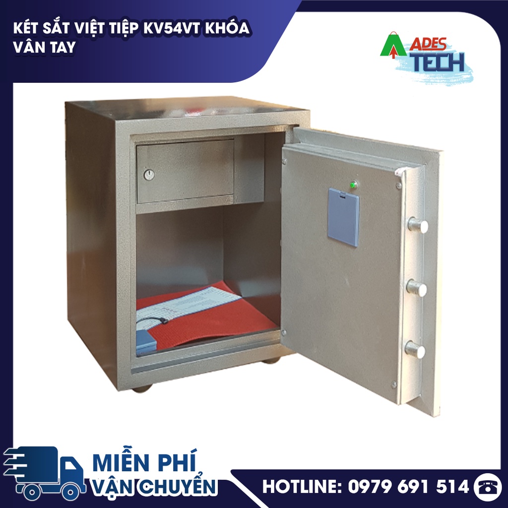 ✔️ Két Sắt Việt Tiệp KV54VT  ✔️ Khóa Vân Tay Chống Cháy ✔️ BẢO HÀNH 5 NĂM