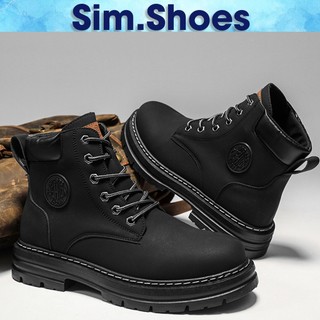 Giày Combat Boots Martin Boots tăng chiều cao 4cm