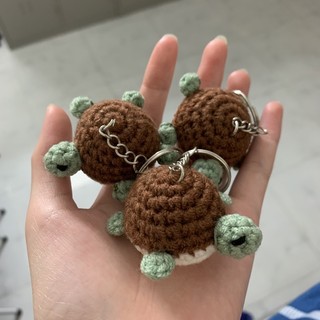 Crochet🌱Móc khoá len hình chú rùa mini Handmade