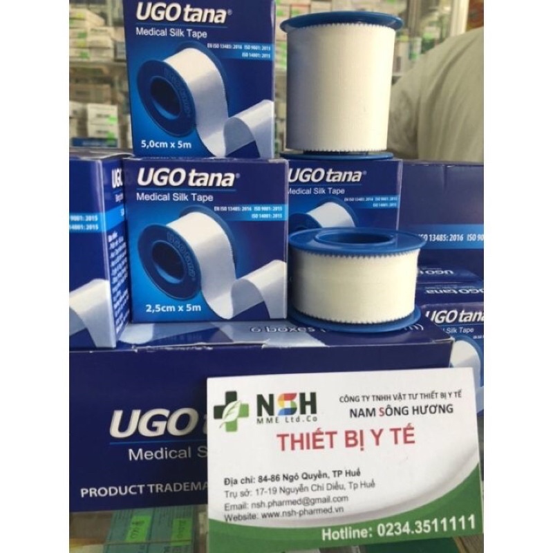 ❤ Băng keo dính cuộn vải lụa y tế UGOTANA Băng dính,băng keo cuộn vải lụa silk tape ugo tana ugotana