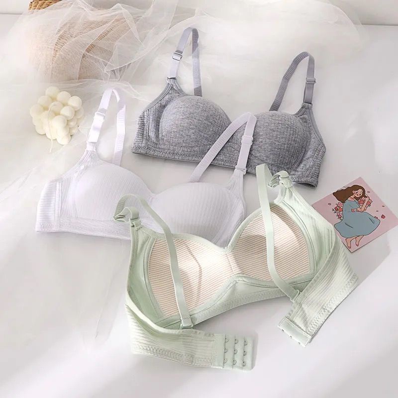 Áo Lót Cotton Nữ Không Gọng Đệm Mỏng Nâng Ngực Áo Ngực Bra Nữ Sinh Tôn Vòng 1 - Mã 21