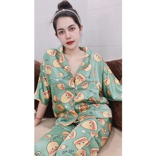 Pijama nữ lụa thiết kế cánh dơi