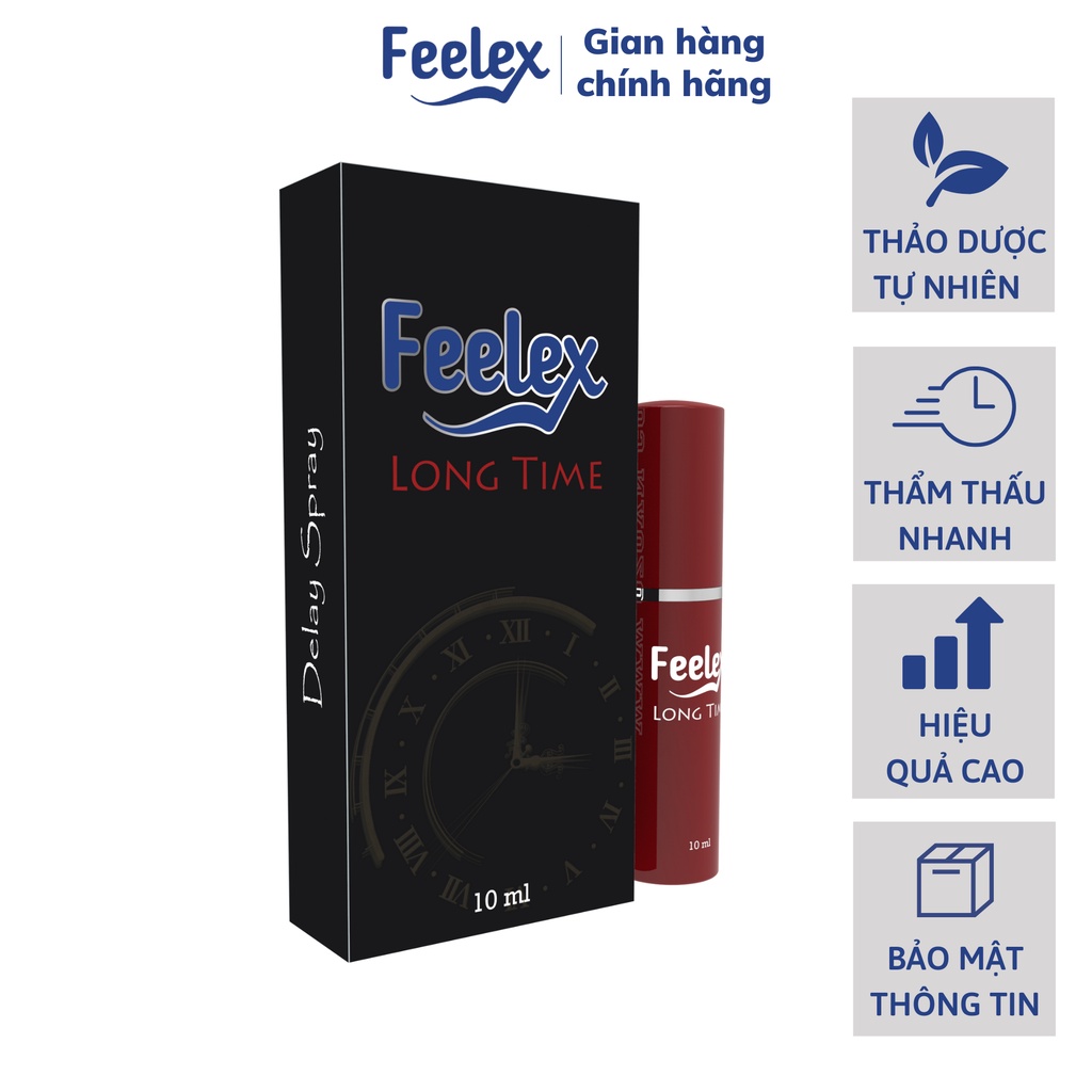 Gel bôi trơn quan hệ Feelex mát lạnh, trong suốt không mùi, hỗ trợ kéo dài thời gian quan hệ