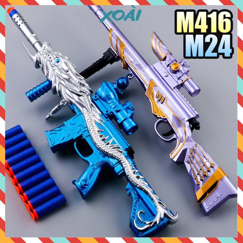 Đồ chơi trẻ em kèm viên xốp, M416, M24, Đồ chơi nhập vai, Đồ chơi game đột kích cực vui và hấp dẫn