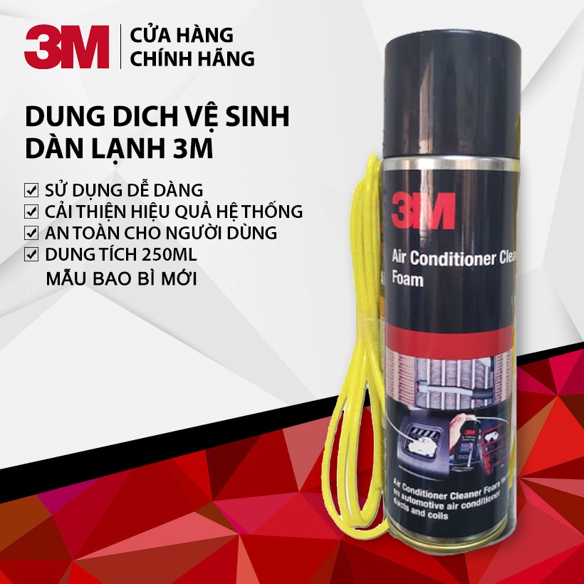 Dung Dịch Vệ Sinh Dàn Lạnh Ô Tô 3M Air Conditioner Cleaner Foam 250ml