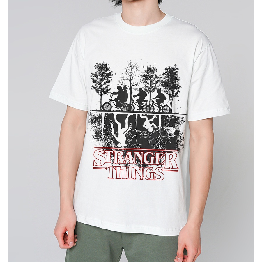 Áo Thun In Hình Stranger Things Unisex Nam Nữ