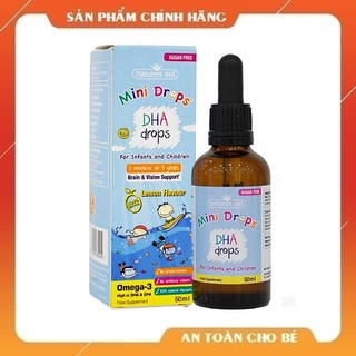 DHA Drops- Bổ sung DHA cho trẻ từ 3 tháng natures aid