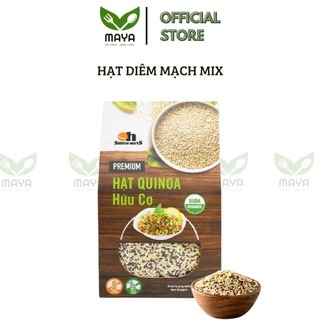 Diêm mạch mix 3 loại Nhập Khẩu Peru Smile Nuts hộp 500g - Gồm Quinoa Trắng, Quinoa Đen và Quinoa Đỏ
