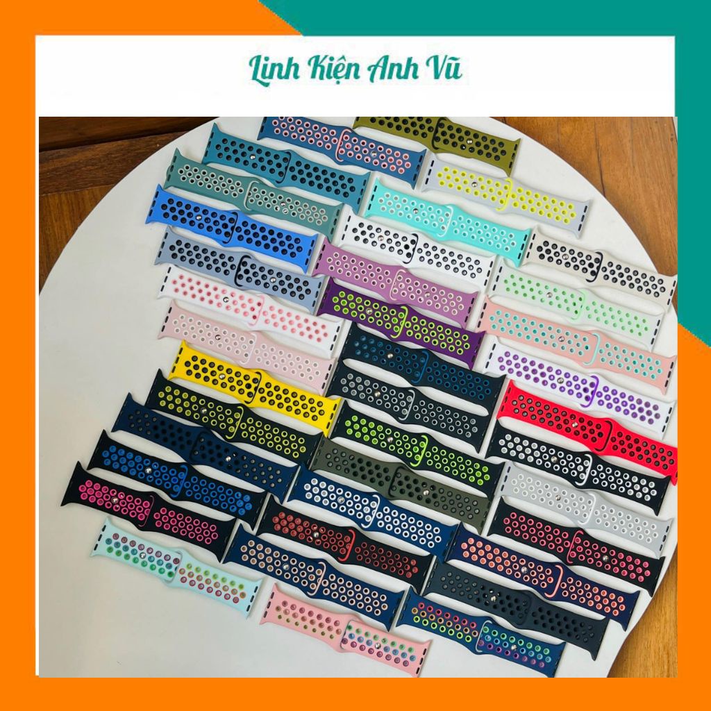 Dây cao su thể thao cho AW 8/7/6/SE/5/4/3/2/1 đủ màu cá tính, đủ size 49/45/44/42/41/40/38mm