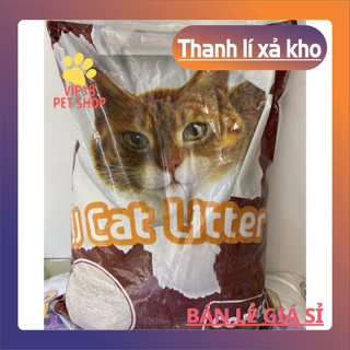 Cát vệ sinh cho mèo 10l " jj cat litter " / cát đất sét siêu vón, khử mùi