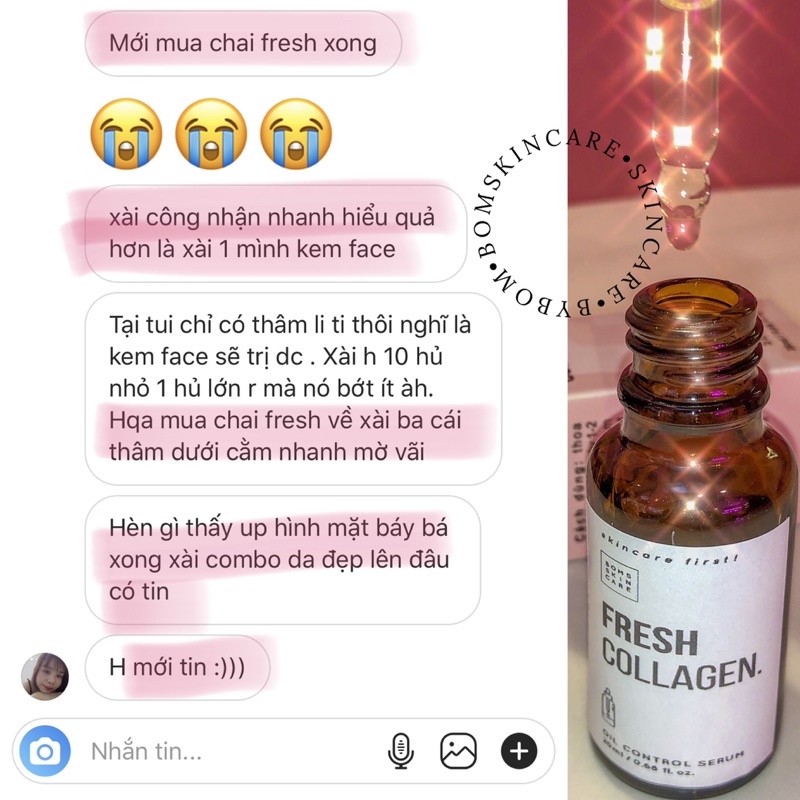 TINH CHẤT CẤP NƯỚC DƯỠNG DA SERUM FRESH