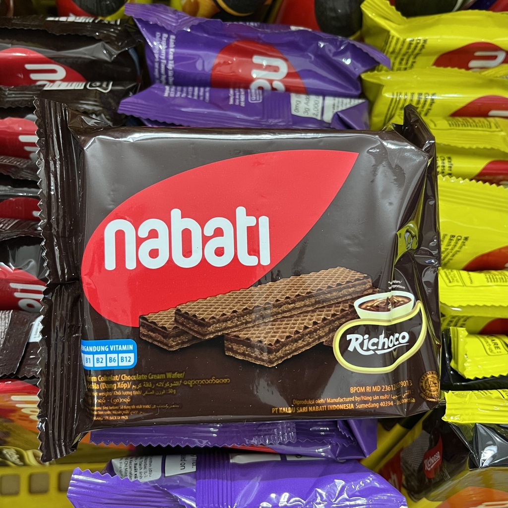 Bánh kem xốp Richoco/Richeese Nabati gói 50g