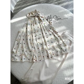 Set áo yếm thêu kèm quần lụa siêu xinh