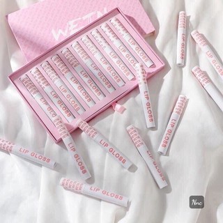 Set son kem nhung lì 10 cây wetn lip gloss siêu hot - bộ son kem lì 10 cây wetn hồng