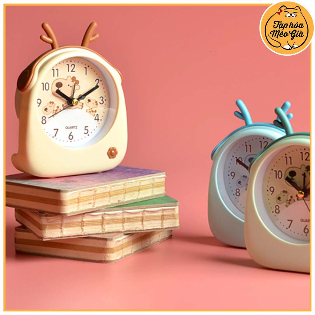 🌺Đồng Hồ Báo Thức Để Bàn Hoạt Hình Dễ Thương Đồng Hồ Để Bàn Mini🌺