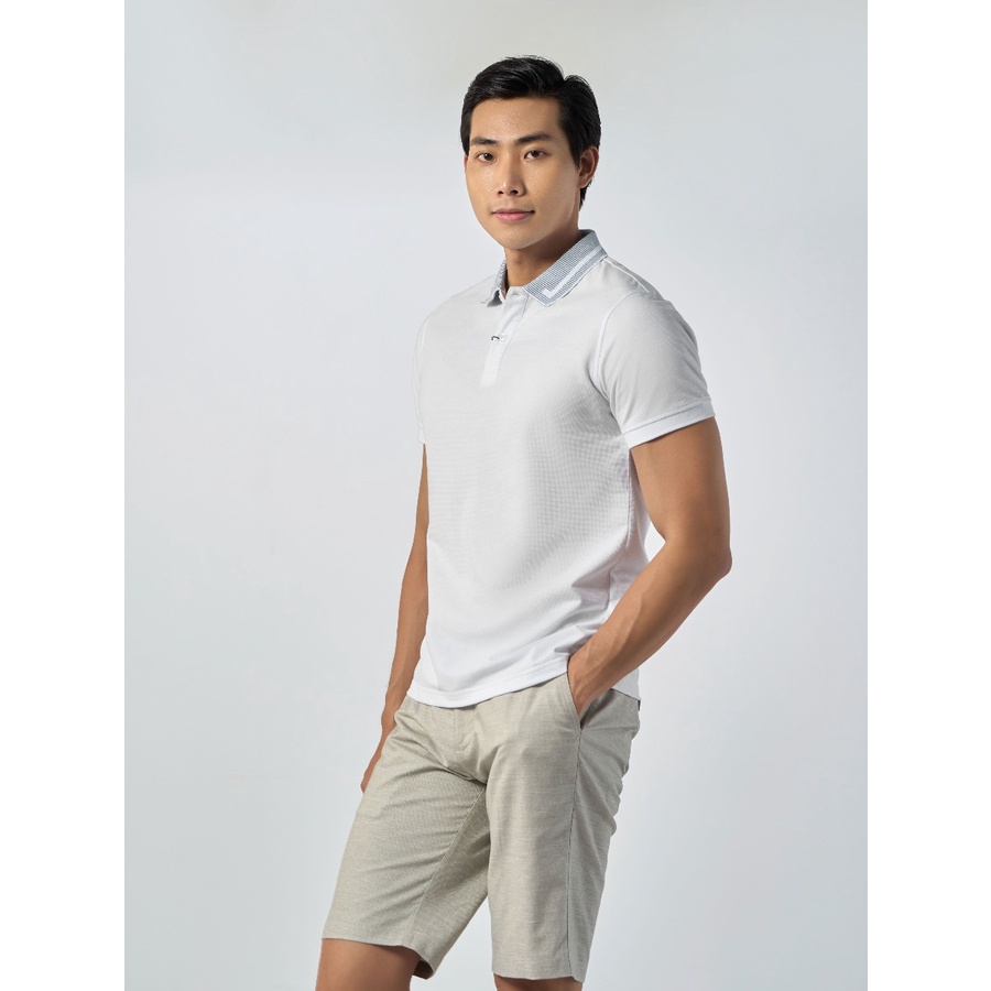 Áo thun nam có cổ bẻ polo OWEN APV231343 phông ngắn tay hàng hiệu cao cấp dáng body fit màu xanh tím vải cotton mềm mát