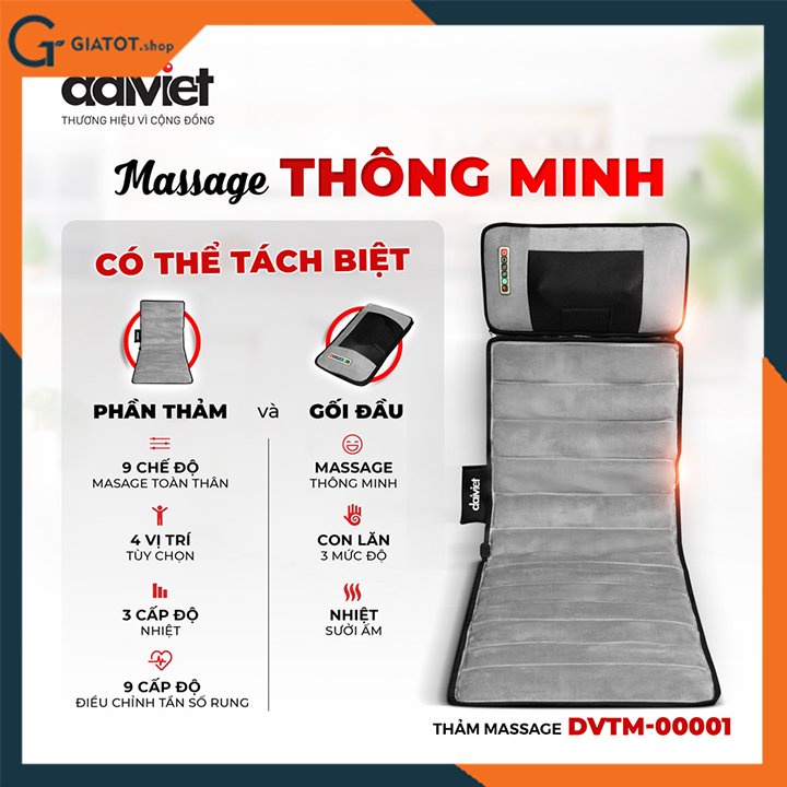 Thảm massage chính hãng Đại Việt DVTM-00001