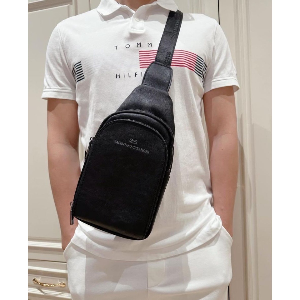 Túi đeo chéo mẫu dài da cừu valentino