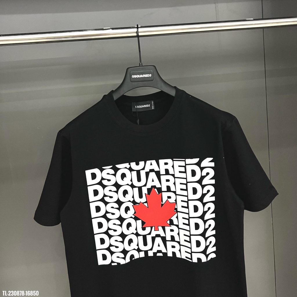 Áo thun ngắn tay Đ.S.Q.2 hoạ tiết in logo siêu đẹp - áo phông chất liệu cotton thoáng mát 2023