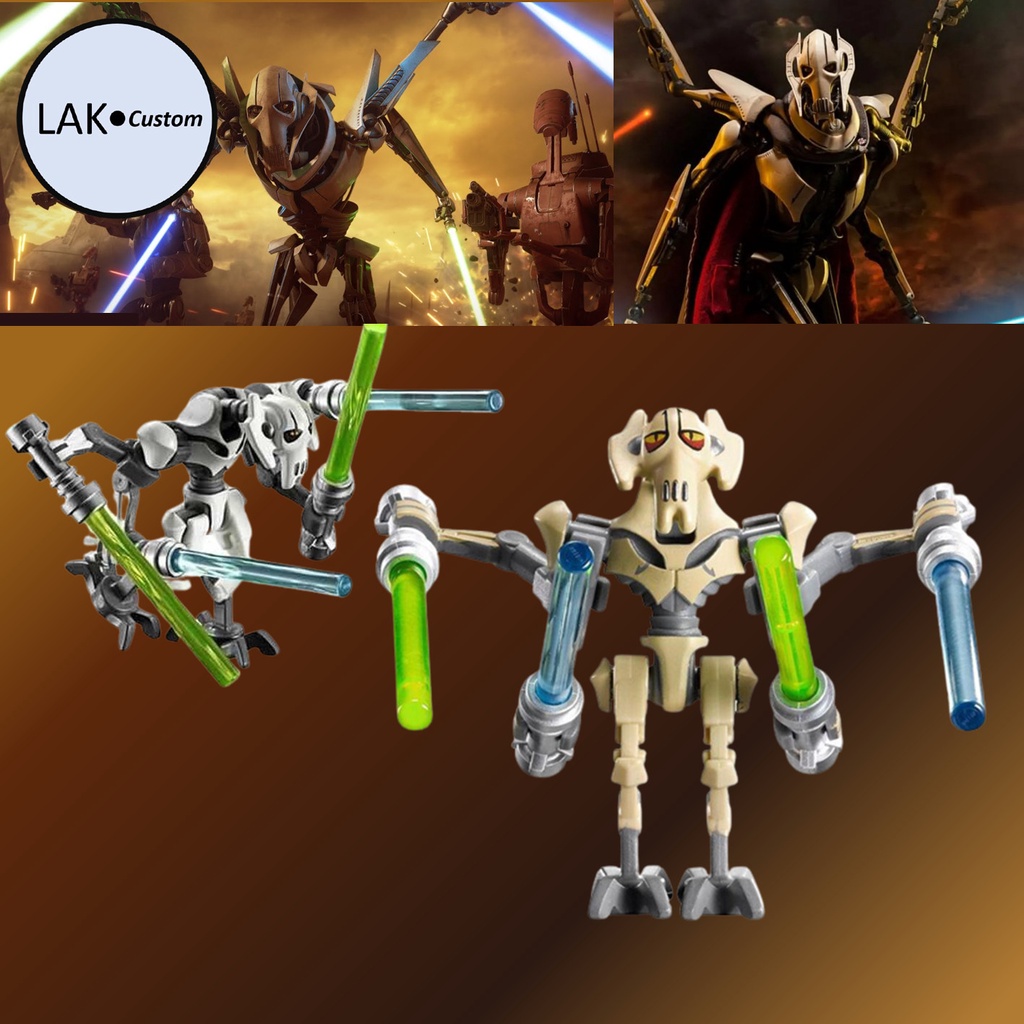 MINIFIGURES NGƯỜI MÁY CHIẾN ĐẤU, BATTLE DROID, GENERAL GRIEVOUS DROID