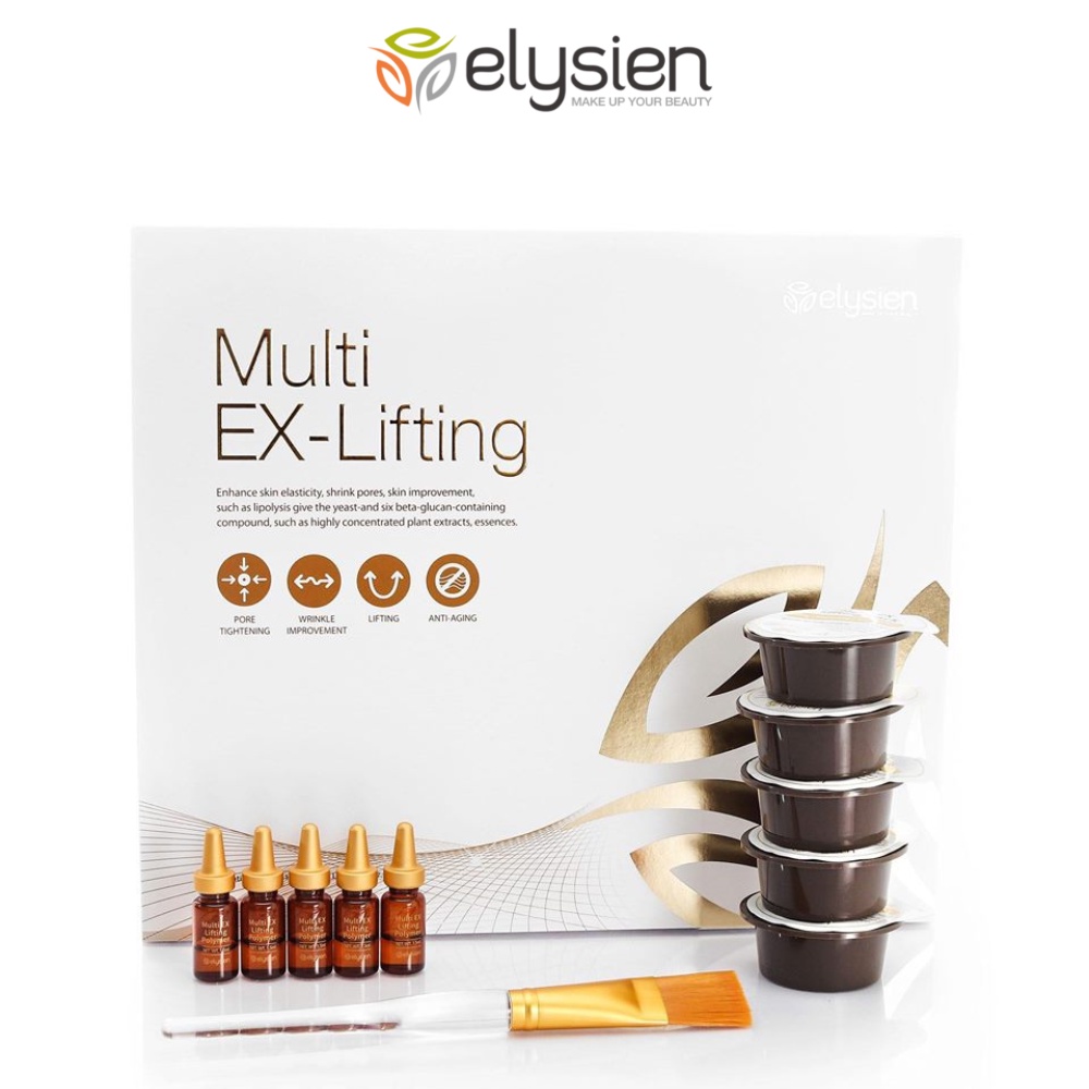 Mặt nạ định hình mặt Multi Ex Lifting ELYSIEN thon gọn, bật tone với dưỡng chất chuyên sâu gói 5 miếng