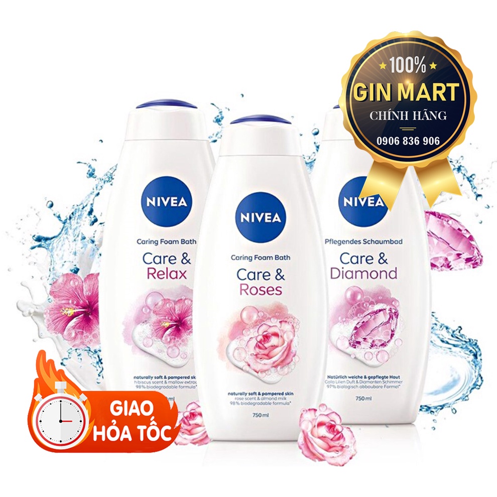 Sữa tắm Đức NIVEA 750ml hương hoa