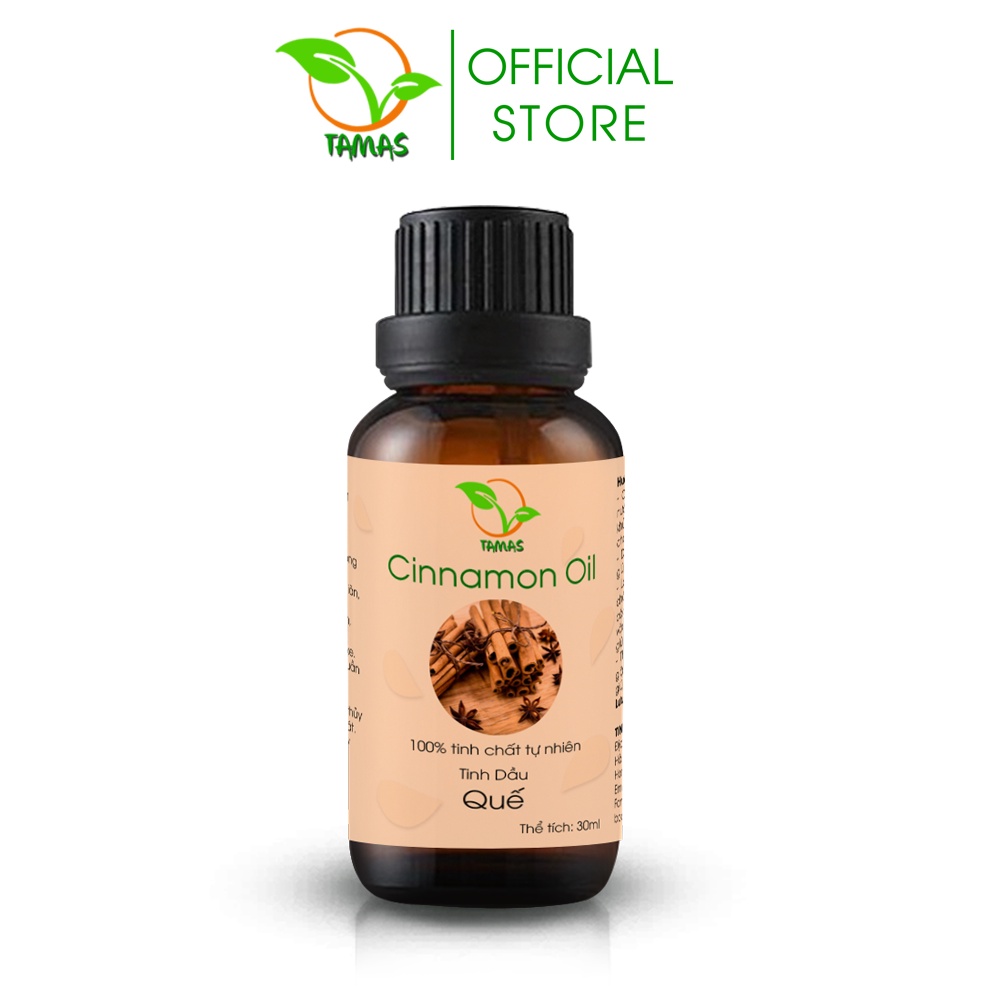 Tinh dầu Quế Tamas chai 30ml/50ml tinh dầu thơm phòng, kháng khuẩn, khử mùi, làm đẹp, xua đuổi muỗi và côn trùng.