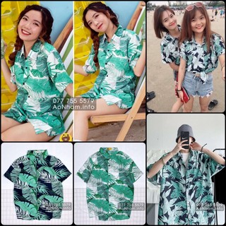 Áo Sơ Mi Đi Biển Vải Mềm Thoáng Mát, Áo Đi Biển, Đồ Đi Biển Nam Nữ, Set Đồ Đi Biển, Áo Nhóm Đi Biển