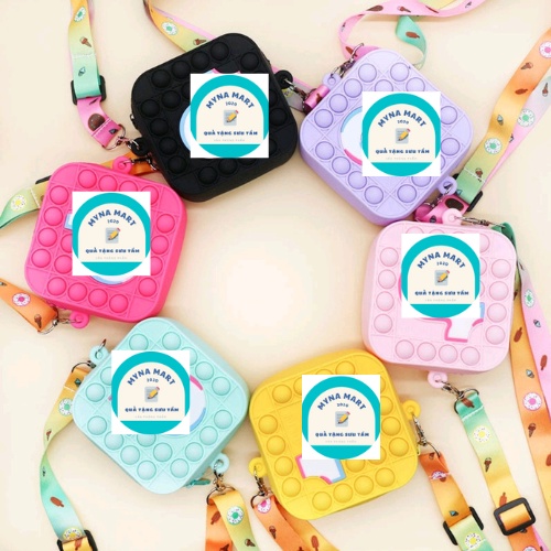 Túi đeo Pop it Bag Túi xách bằng silicone hình nốt nhạc DIY thiết kế hai mặt tiện dụng dành cho trẻ nhỏ - MyNa Mart