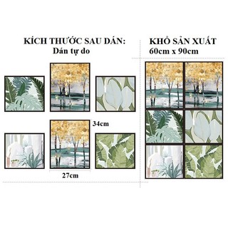 Decal dán tường Tranh nhiệt đới