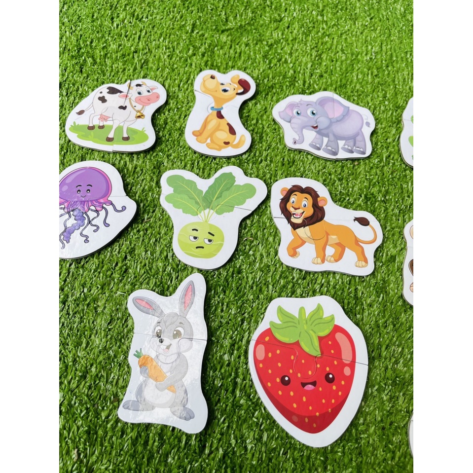 Đồ Chơi Ghép Hình 2 Mảnh Tư Duy SHAPES PUZZLE 72 PCS Hàng Việt Nam