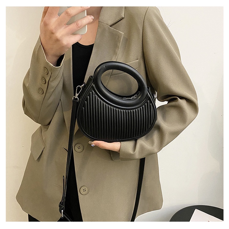 Mischa Túi Xách Da PU Màu Trơn Phong Cách Phương Tây Thời Trang Cho Nữ