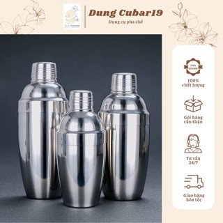 Bình lắc Shaker pha chế Cocktail chất liệu Inox cao cấp dung tích 350ml - 550ml - 750ml