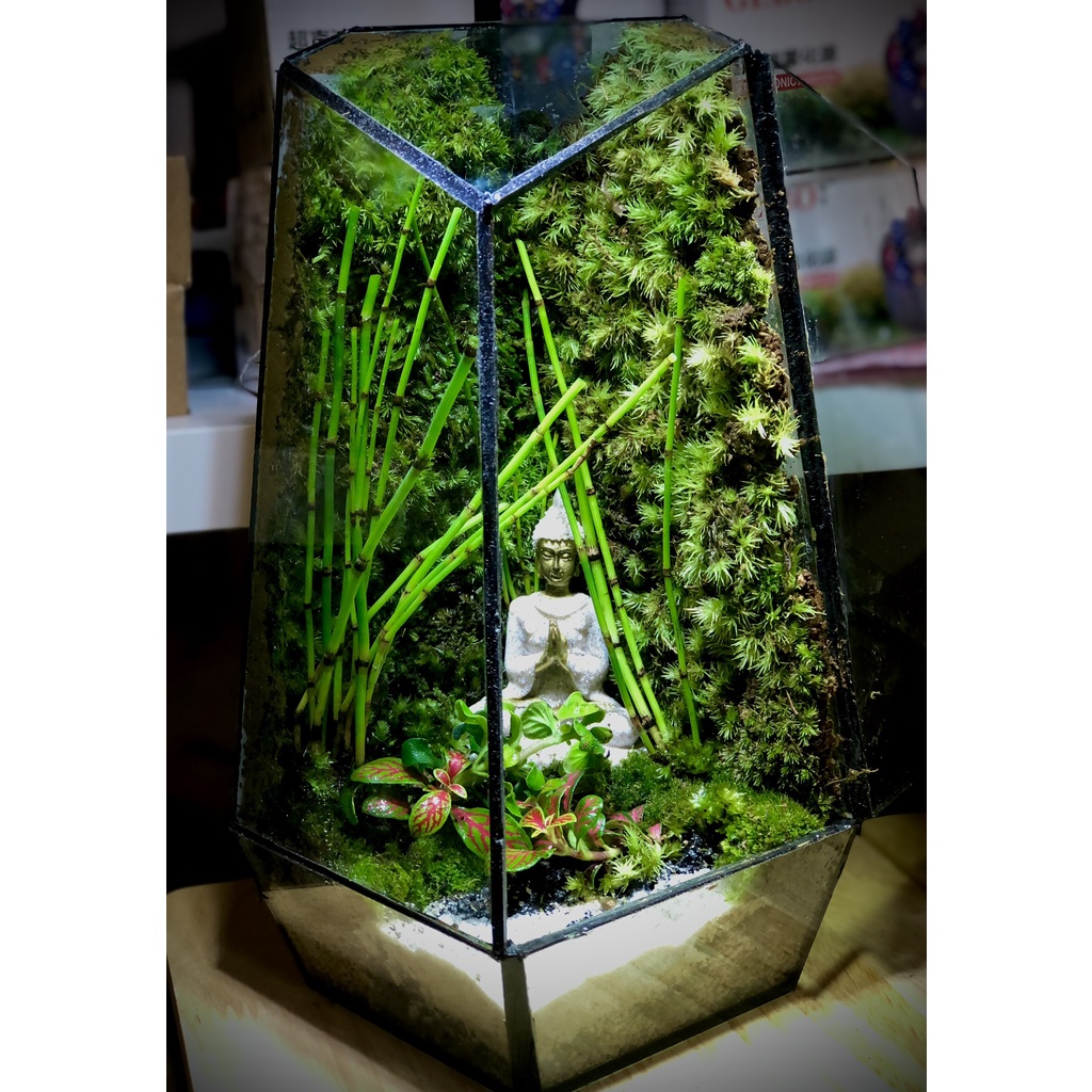 Tượng Phật Nhỏ Bằng Đá Sa Thạch Dùng Trang Trí Nhà Cửa Terrarium