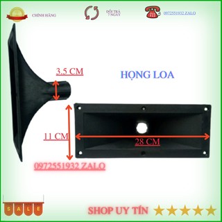 Một cái họng loa treble 350 kích thước 11X28 CM - phễu loa treble kèn