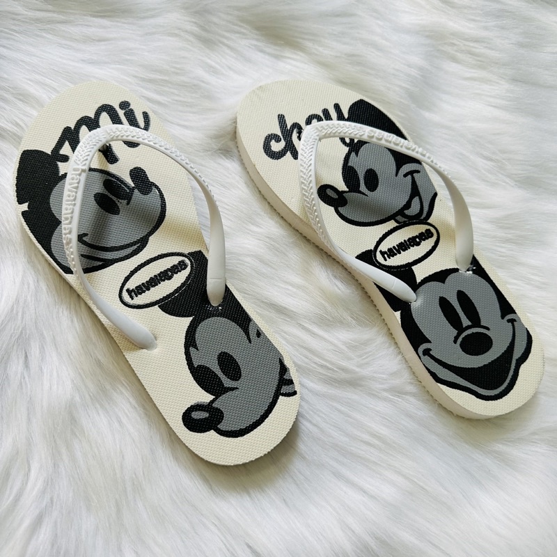 Dép kẹp havaianas nữ hình chuột mickey mẫu mới siêu hot hit đế chống trơn trượt