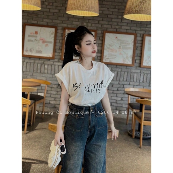 ÁO PHÔNG TAY HẾN IN CHỮ MS12886