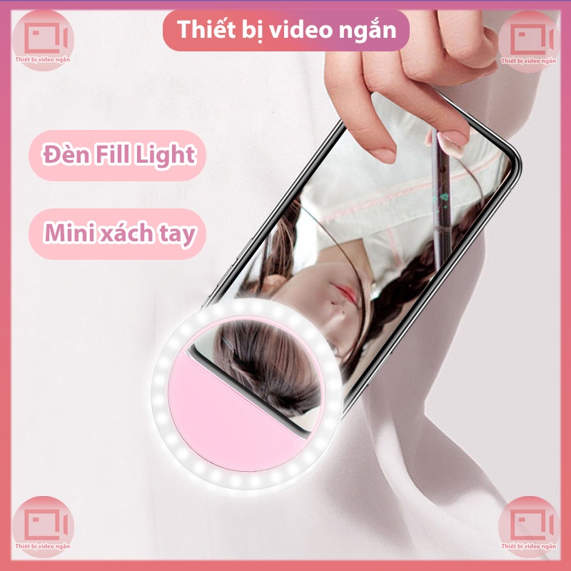Đèn LED Selfie 28 bóng,Sạc USB ,Có 3 chế độ chỉnh sáng,có thể sử dụng đèn kẹp vào điện thoại, đèn led  gắn điện thoại