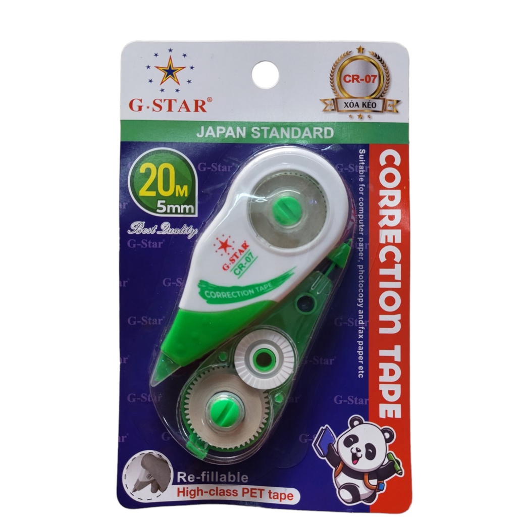 Bút Xoá Kéo, Bút xóa băng Gstar dài 20m Tặng Kèm 1 Ruột Thay Thế CR07