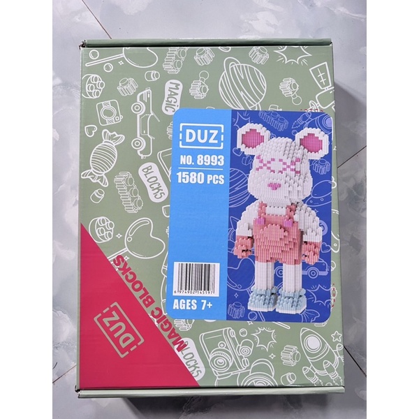 Lego gấu Bearbrick TẶNG KÈM BÚA