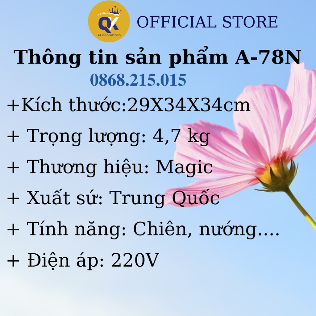 THANH LÝ Nồi chiên không dầu Magic A-78New 4.5 lít - TÌNH TRẠNG SP 95%