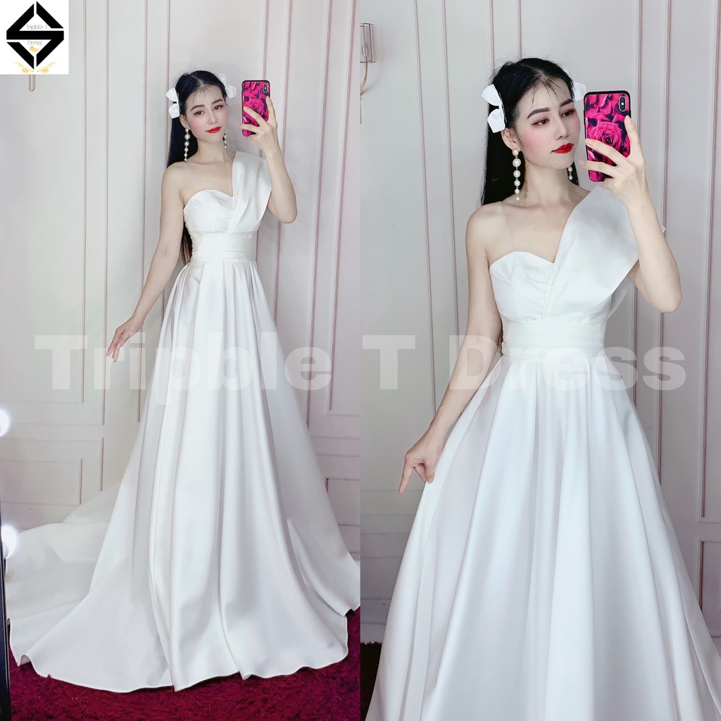 Đầm maxi mặc cưới TRIPBLE T DRESS cho dâu xinh đi bàn nhẹ nhàng - size S/M/L - MS213Y