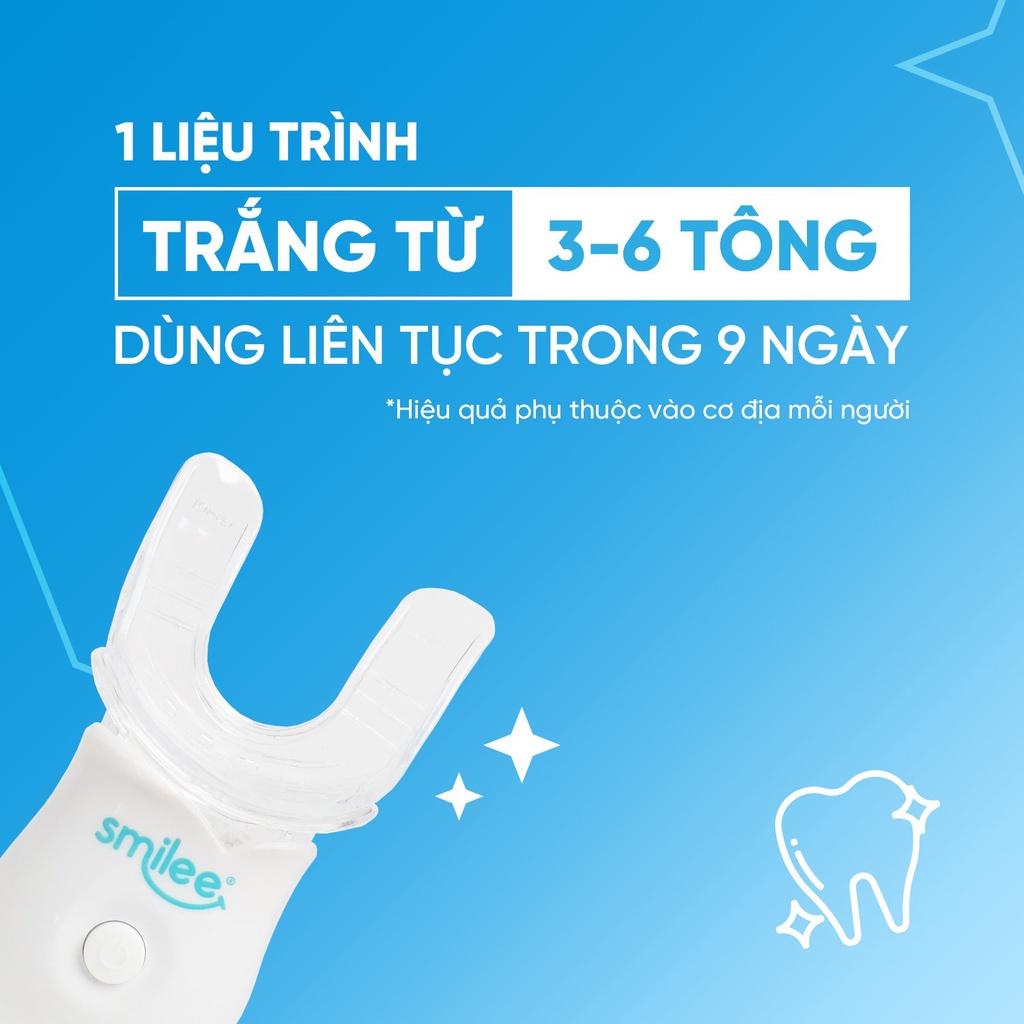 Combo máy tăm nước 360 độ Flossie và bộ kit làm trắng răng Smilee Max