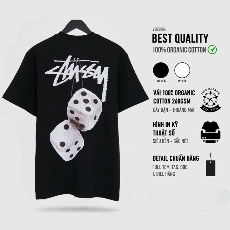 Áo thun Stussy in hình cao cấp Áo thun nam nữ in hình mới nhất